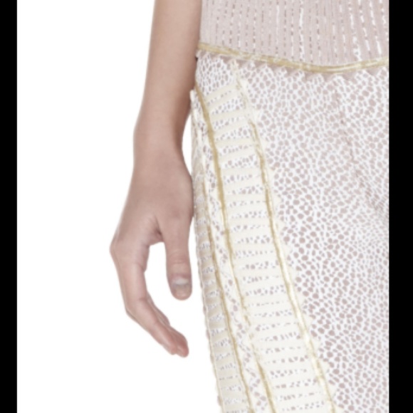 HERVE LEGER LEAH MULTI-MIXED APPLIQUE PANT